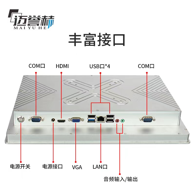 工業平板電腦、工控觸摸屏一體機與PLC組態王通訊方式介紹